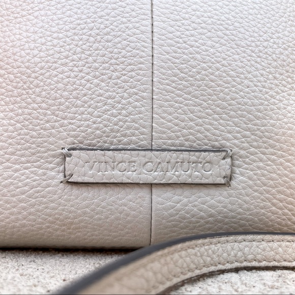 Vince Camuto Genuine Leather “Min” Crossbody in Birch White - Picture 3 of 11